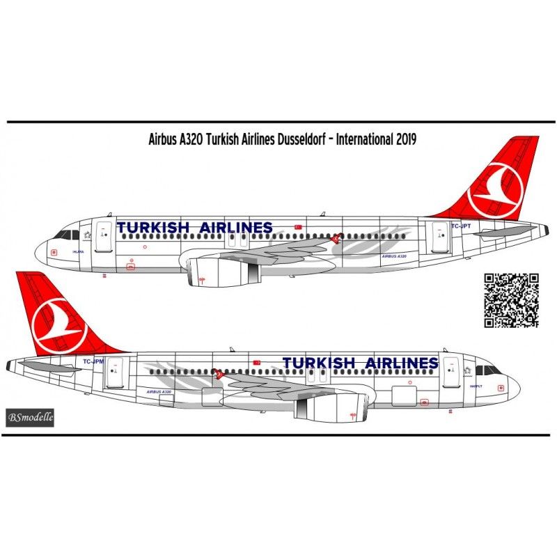 Obtisky Airbus A-320 (321) Turkish Airlines - BSmodelle BSM144514