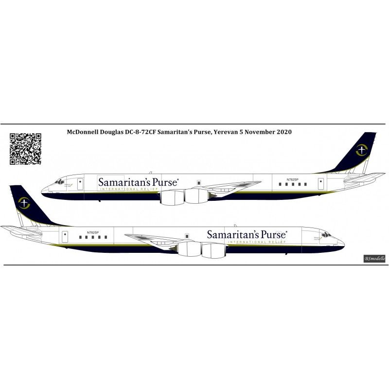 Obtisky Мс Donnell Douglas DC-8-72 Samaritan's Purse - BSmodelle BSM144550