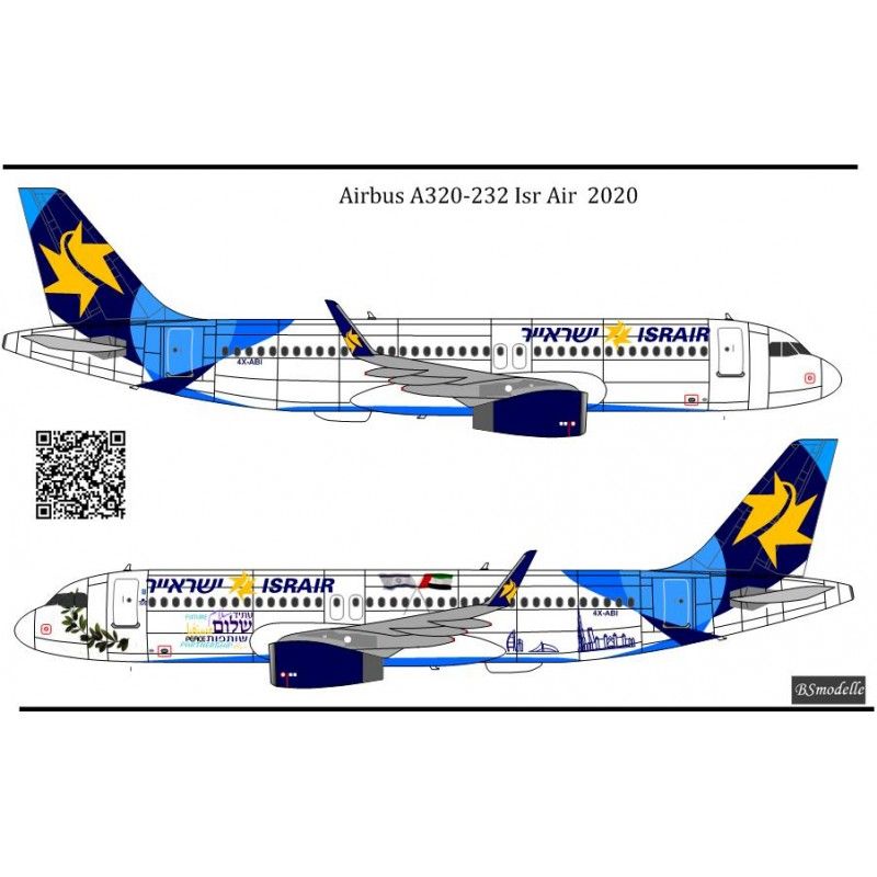 Obtisky Airbus A320-232 4X-ABI ISRAIR - BSmodelle BSM144555_1