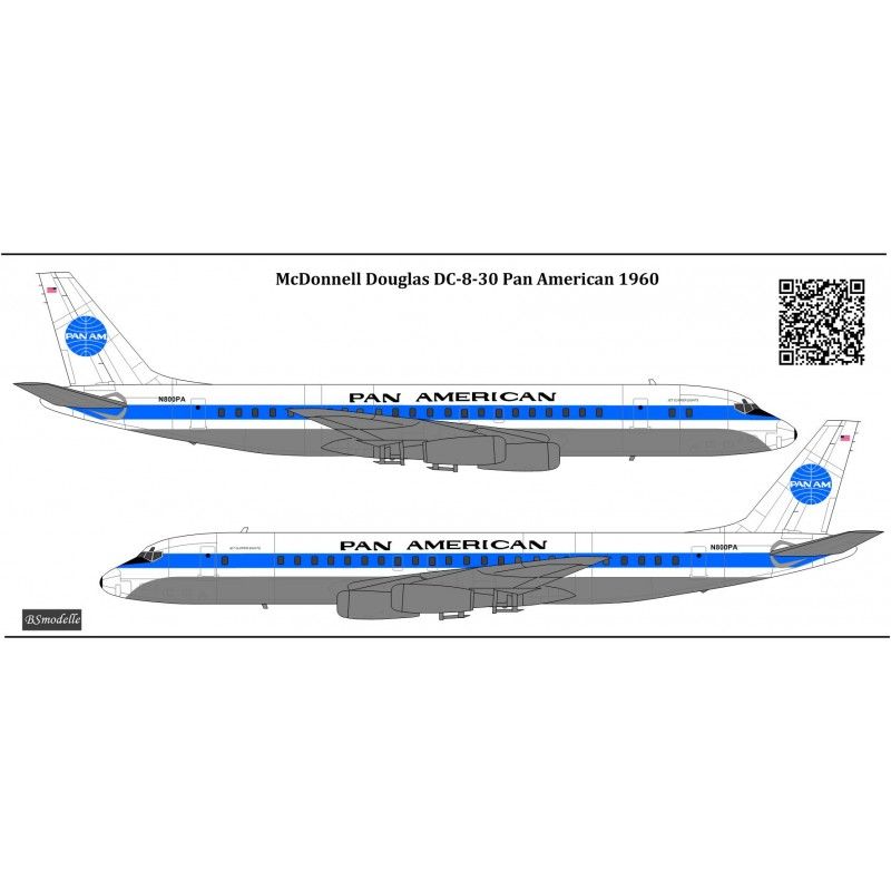 Obtisky Mc Donnell Douglas DC-8 Pan Am - BSmodelle BSM144589