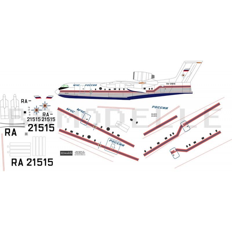Obtisky Beriev Be-200 Russia resque service - BSmodelle BSM4800002