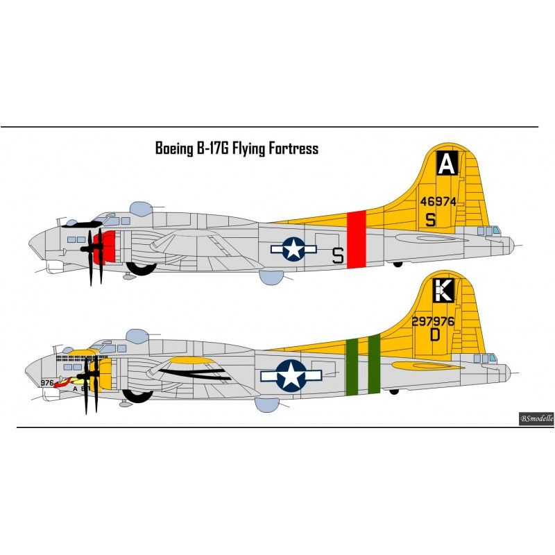 Obtisky Boeing B-17G USAF - BSmodelle BSM480531