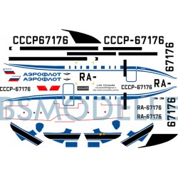 Obtisky Let L-410 Aeroflot - BSmodelle BSM72014