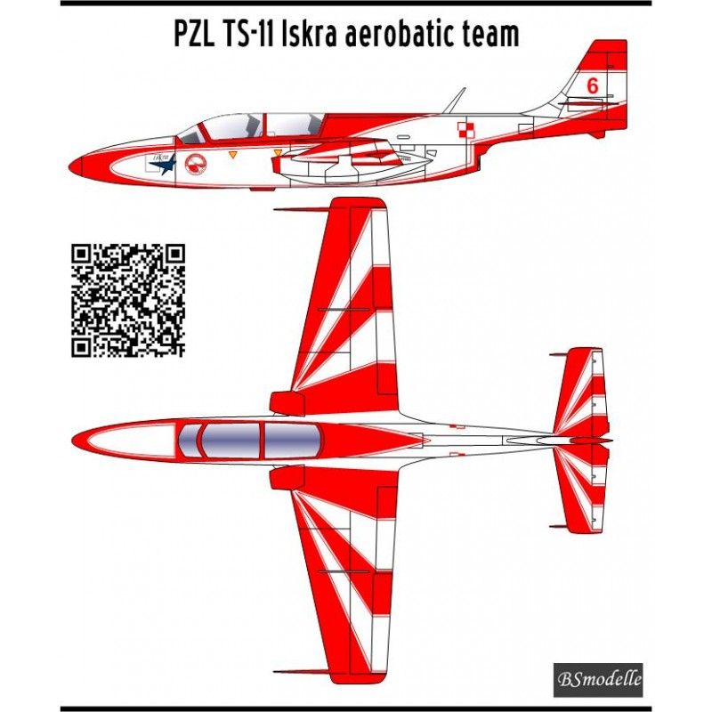 Obtisky PZL TS-11 Iskra aerobatic team - BSmodelle BSM720508