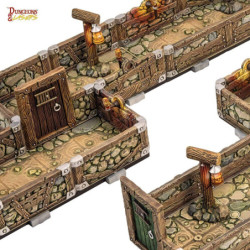 Dwarven Mine Half-Height Walls - Archon Studio