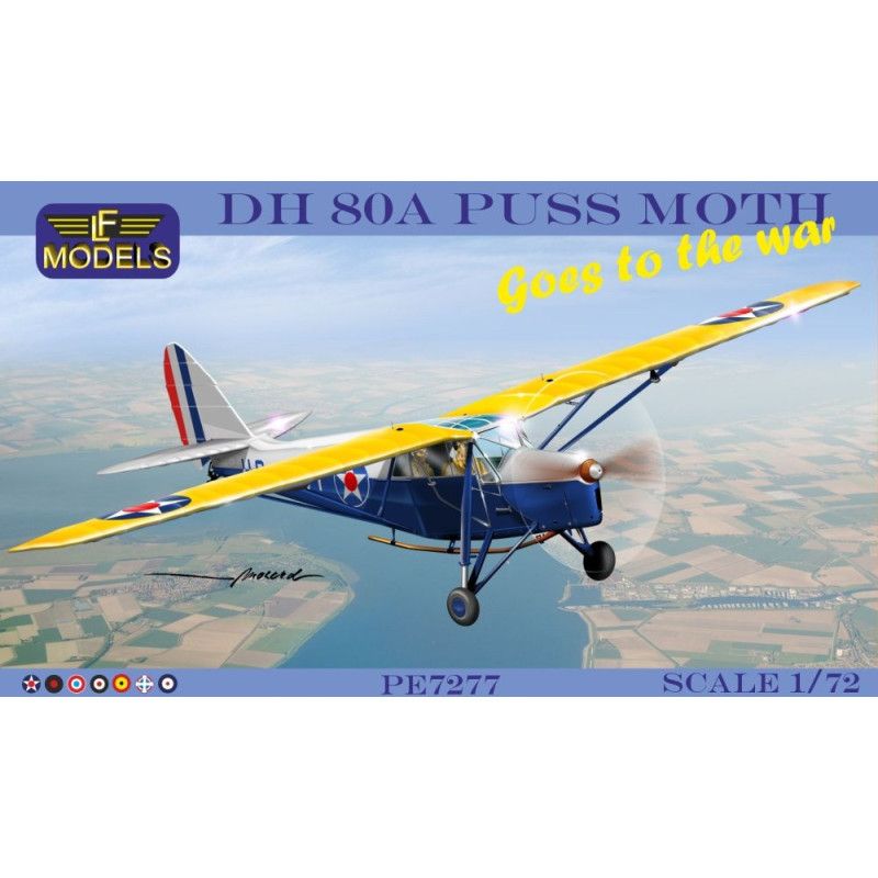 DH 80A Puss Moth 'Goes to the war' (7x camo) - LF models PE7277