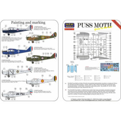 DH 80A Puss Moth 'Goes to the war' (7x camo) - LF models PE7277