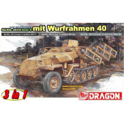 Sd.Kfz.251 Ausf.C mit Wurfrahmen 40 - Dragon Model Kit 6284