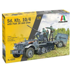 Sd.Kfz 10/4 with Flak 30 and Crew - Italeri Model Kit military 6395