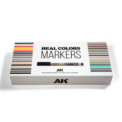 AK Deluxe Case - SPECIAL BOX REAL COLORS MARKERS - 34 units