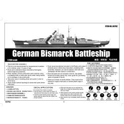 German Bismarck Battleship - Trumpeter 03702