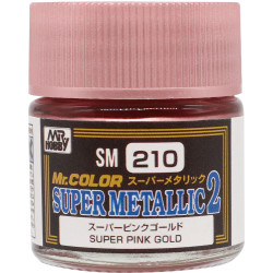 Mr.Color Super Metallic Colors II 210 - Super Pink Gold - Růžové zlato (10 ml) - Gunze SM210