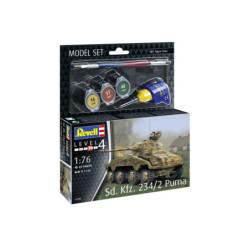 Sd.Kfz. 234/2 Puma - obsahuje barvy a lepidlo - Revell ModelSet 63288