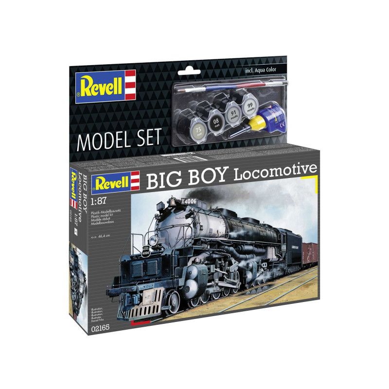 Big Boy Locomotive - obsahuje barvy a lepidlo - Revell ModelSet 62165