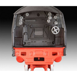 Express Locomotive BR01&Tender 2'2' T32 - obsahuje barvy a lepidlo - Revell ModelSet 62172