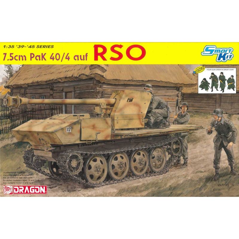 7.5cm PaK 40/4 auf RSO - Dragon Model Kit 6640