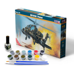 AH-64A Peten - obsahuje barvy a lepidlo - Mistercraft Super Set SD-38