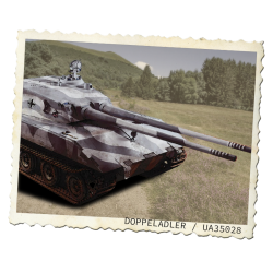 E100 Type G, with 105mm twin Gun, Double-head Eagle - Modelcollect UA35031