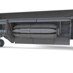 B-52G early type U.S.A.F stratofortress strategic bomber Broken Arrow1966 with B-28 Nuclear bomb - Modelcollect UA72207