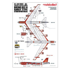 Boeing B-52H Stratofortress (early type Stratofortress strategic Bomber) Limited Edition - Modelcollect UA72208