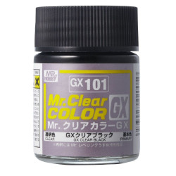 Mr. Clear Color GX Clear Black (18 ml) - Gunze GX101