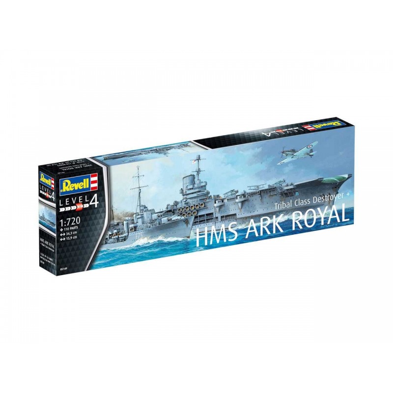 HMS Ark Royal & Tribal Class Destroyer - Revell Plastic ModelKit 05149