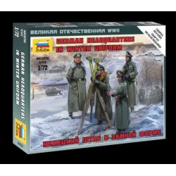 German Headquarters in winter uniform - Zvezda Wargames (WWII) figurky 6232