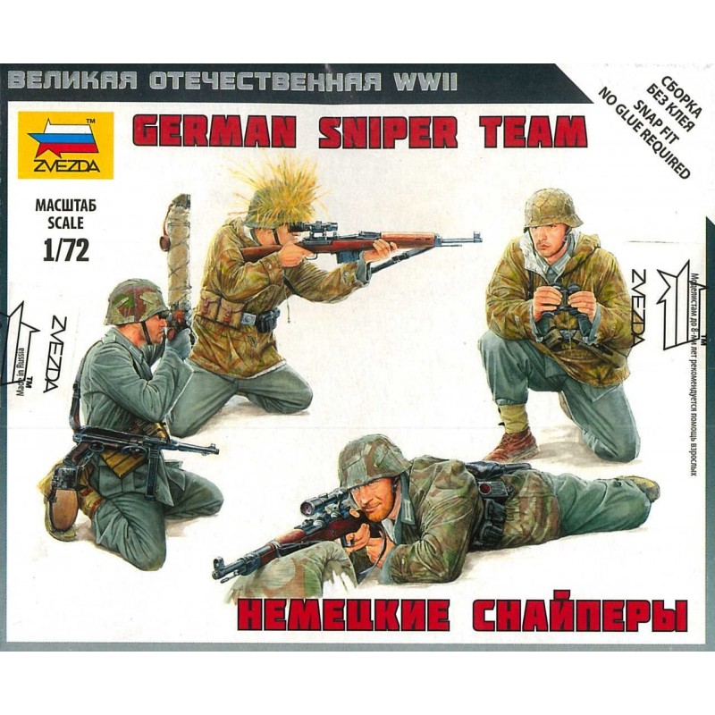 German Sniper Team - Zvezda Model Kit figurky 6217