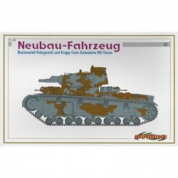 NEUBAU-FAHRZEUG RHEINMETALL-FAHRGESTELL UND KRUPP-TRUM GEÄNDERTE MG-TÜRME - Dragon Model Kit tank 6666