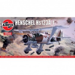 Henschel Hs123A-1 - Airfix Classic Kit VINTAGE letadlo A02051V