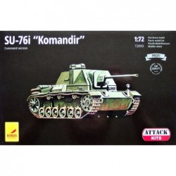SU-76I Command Version (with metal barrel) - Attack Hobby Kits 72891