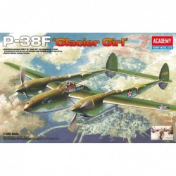 P-38F LIGHTNING GLACIER GIRL - Academy Model Kit 12208