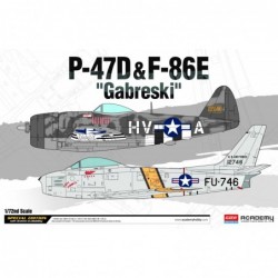 P-47D & F-86E "Gabreski" - Academy Model Kit 12530