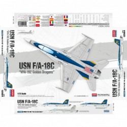 USN F/A-18C "VFA-192 Golden Dragons" - Academy Model Kit 12564