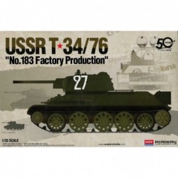USSR T-34/76 "No.183 Factory Production" - Academy Model Kit tank 13505