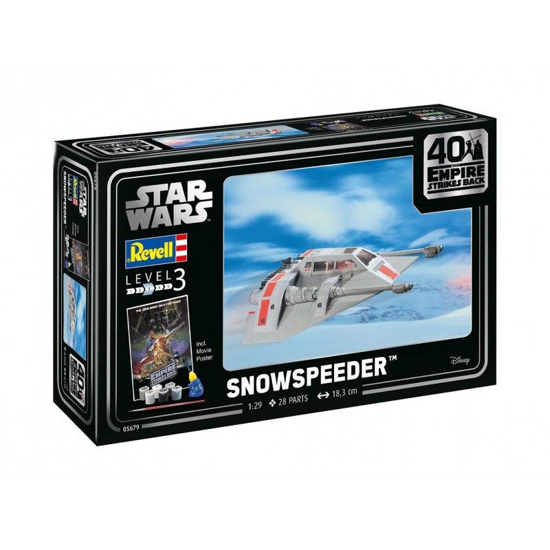 Snowspeeder - obsahuje barvy a lepidlo - Revell Gift-Set Star Wars 05679