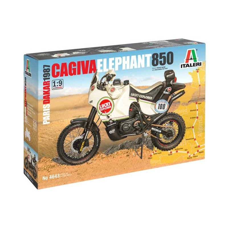 Cagiva "Elephant" 850 Paris-Dakar 1987 - Italeri Model Kit 4643