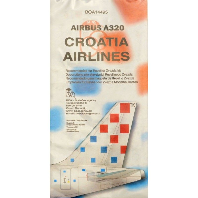 Obtisky pro Airbus A320 Croatia Airlines (REV) - BOA14495