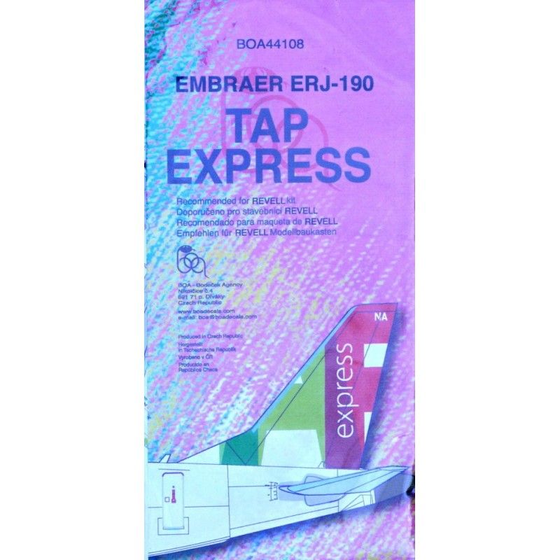 Obtisky pro Embraer ERJ-190 Tap Express (REV) - BOA44108 Obtisky pro Embraer ERJ-190 Tap Express (REV) - BOA44108