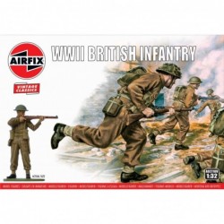 WWII British Infantry - Airfix Classic Kit VINTAGE figurky A02718V