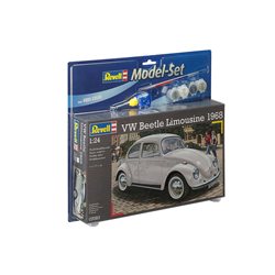 VW Beetle Limousine 68 - obsahuje barvy a lepidlo - Revell ModelSet 67083