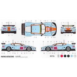 Aston Martin DBR9 Gulf - obsahuje barvy a lepidlo - Starter Set A50110