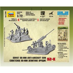 Soviet 85mm Anti-Aircraft Gun - Zvezda Wargames (WWII) figurky 6148