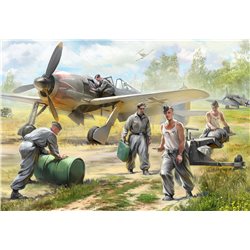 German airforce ground crew - Zvezda Wargames (WWII) figurky 6188