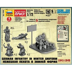 German Infantry (Winter Uniform) - Zvezda Wargames (WWII) figurky 6198
