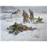 Soviet Machine-gun with Crew (Winter Uniform) - Zvezda Wargames (WWII) figurky 6220