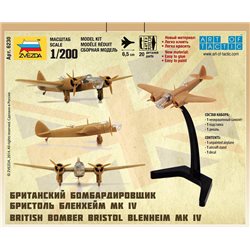 British Bomber Bristol Blenheim IV - Zvezda Wargames (WWII) 6230