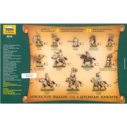 Livonian Knights XIII-XIV A. D. - Zvezda Wargames (AoB) figurky 8016