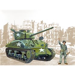 M4 A1 SHERMAN - Italeri Model Kit tank 0225