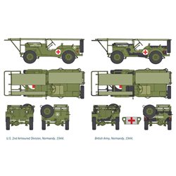 1/4 TON. 4x4 AMBULANCE JEEP - Italeri Model Kit military 0326